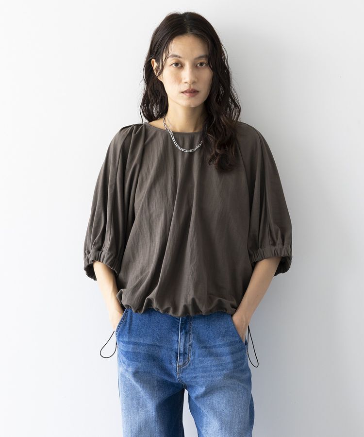 GARAGE OF GOOD CLOTHING「【日本製】ビンテージライクスムースギャザーブラウス」|シャツ・ブラウス|