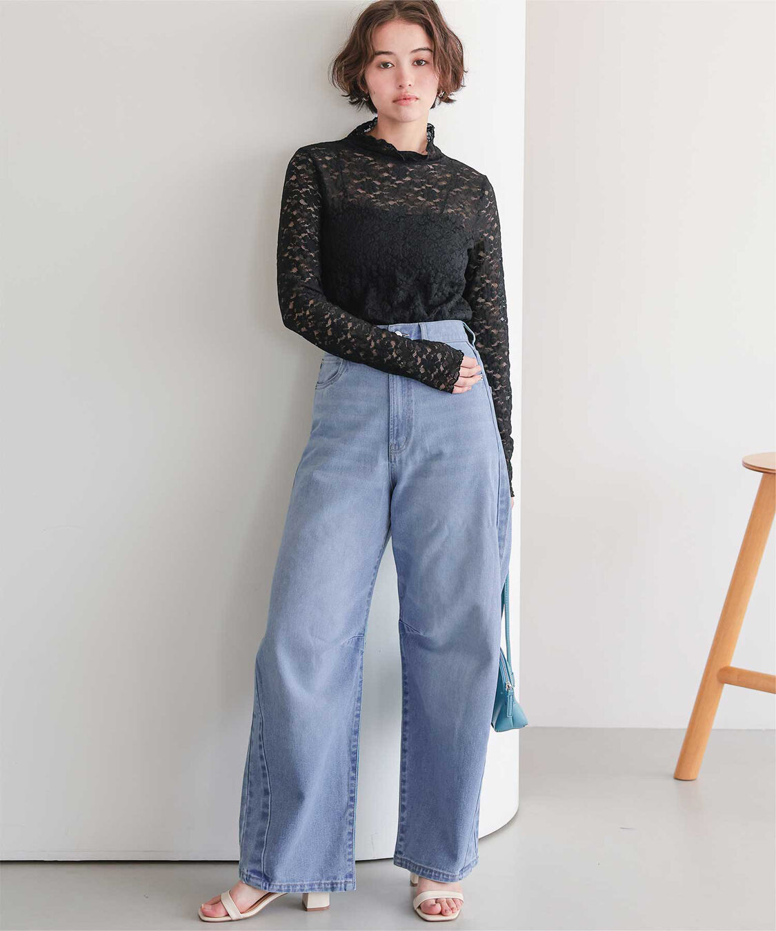 titivate「カーブラインデニムパンツ」|デニム|