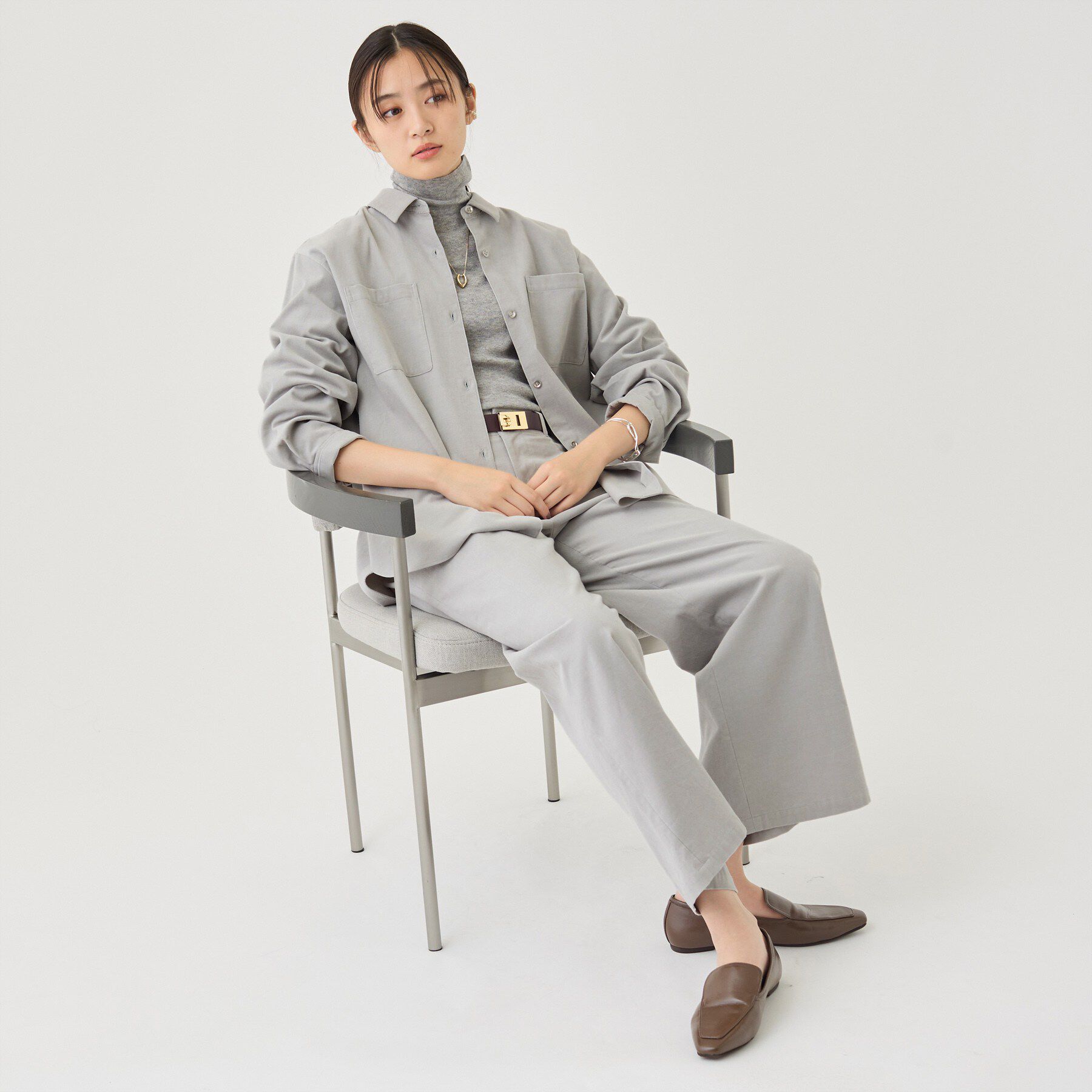 INDIVI「【大人コーデュロイ／SETUP可】ソフトセミワイドパンツ」|その他|
