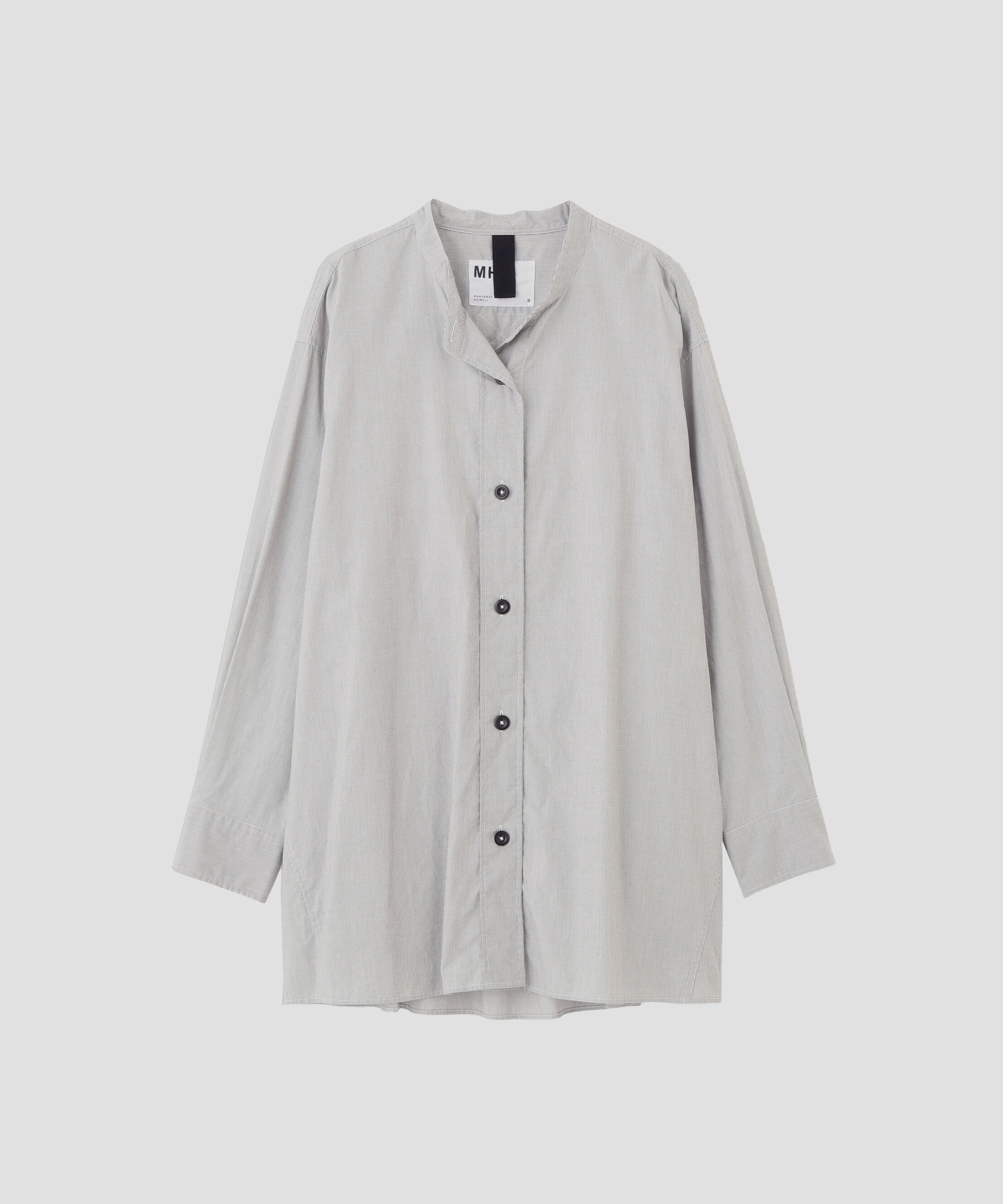 MHL.「WORN COTTON HAIRLINE STRIPE SHIRT」|シャツ・ブラウス|
