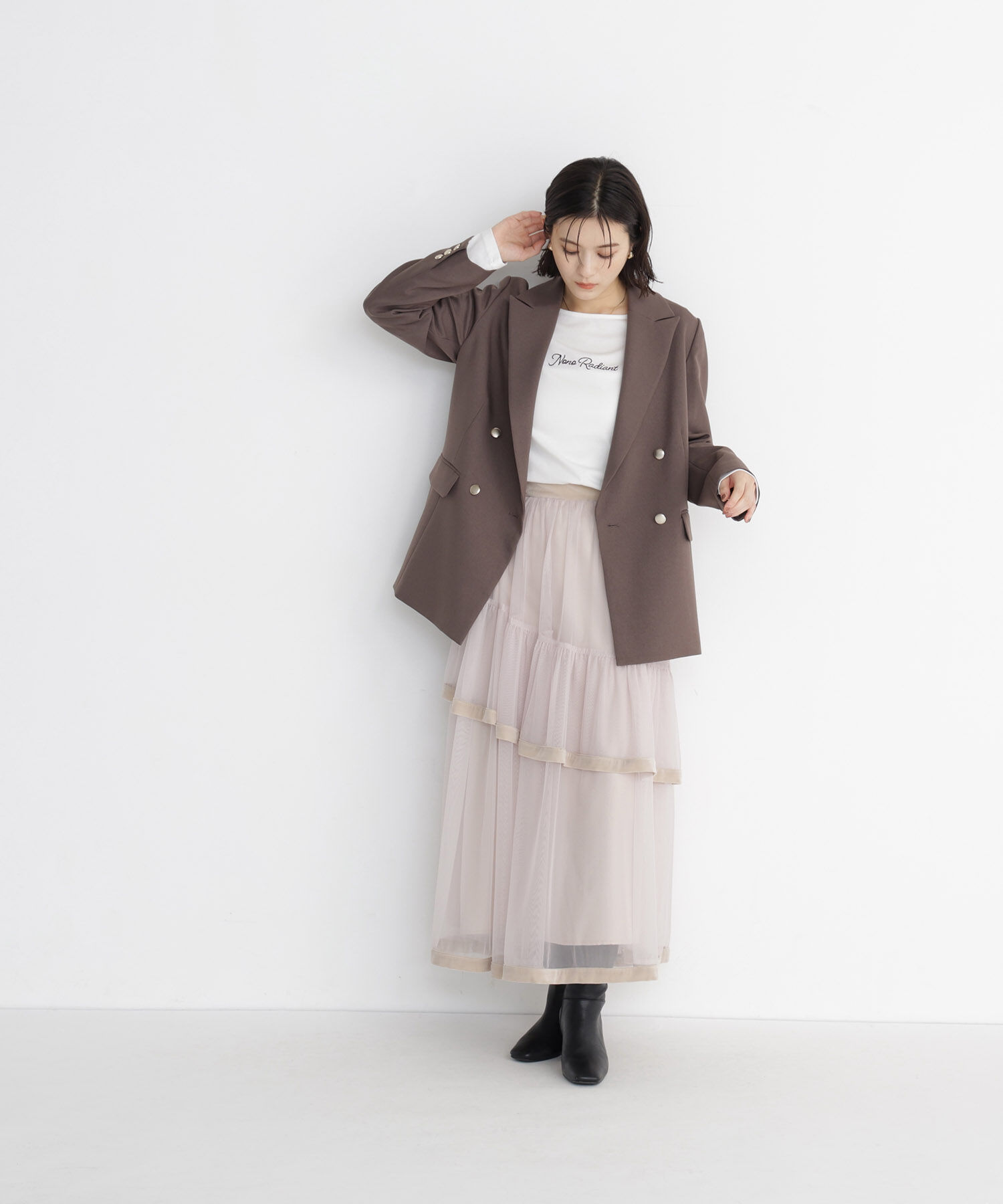  「刺繍ロゴロンT」|Tシャツ・カットソー|