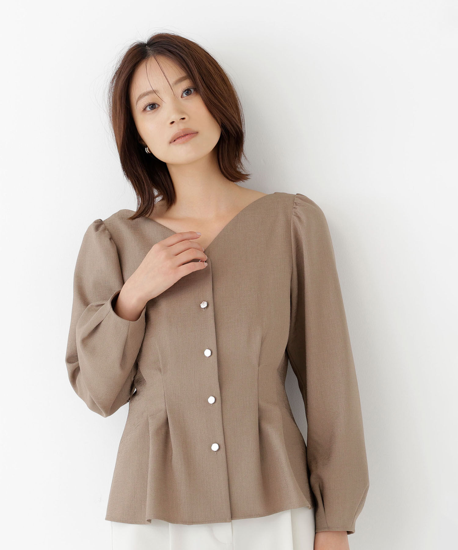 「＜ちょうど、いい服＞きゅっと、メリハリ仕掛けトップス」|シャツ・ブラウス|