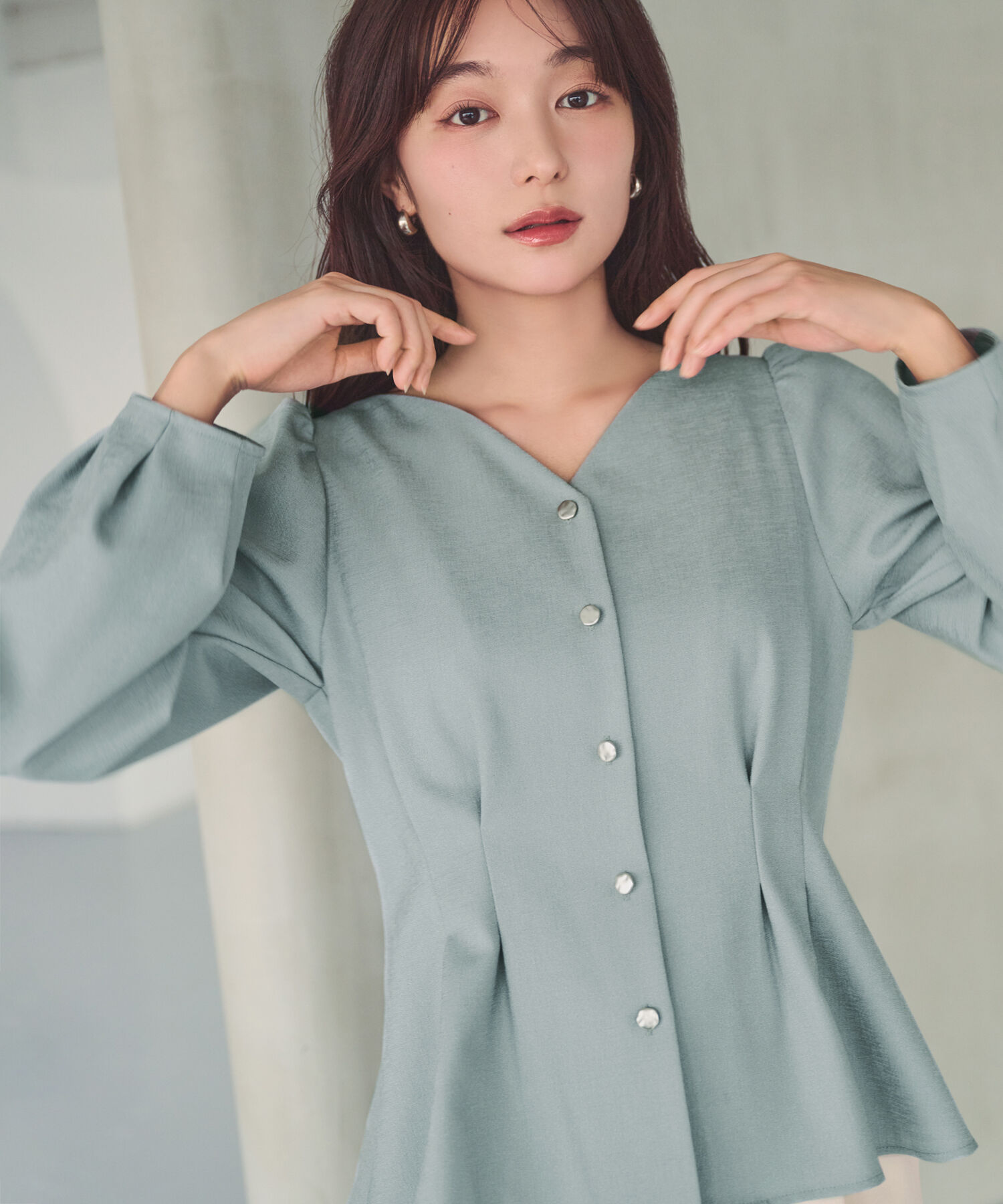  「＜ちょうど、いい服＞きゅっと、メリハリ仕掛けトップス」|シャツ・ブラウス|