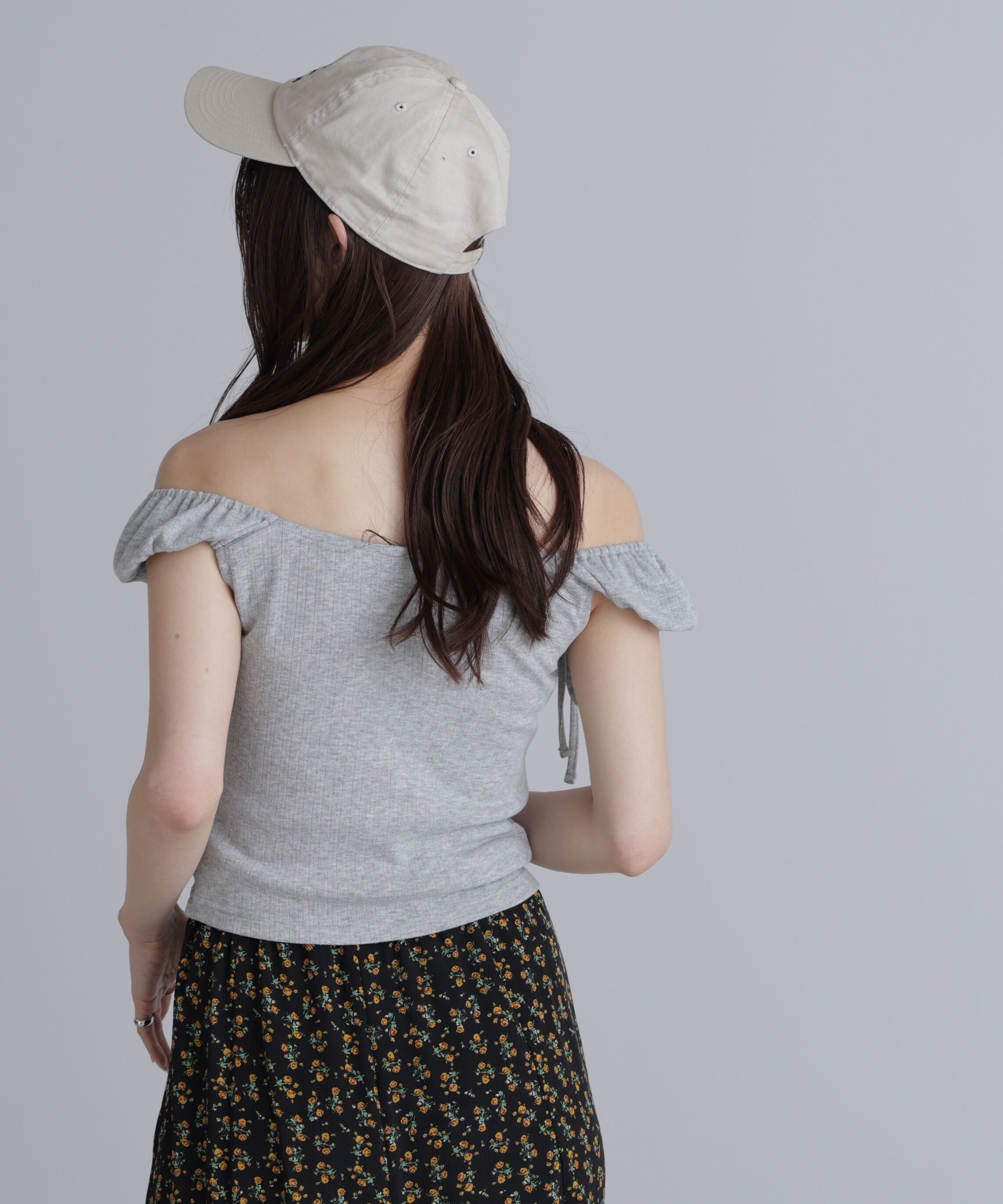  「オフショルリボンカットソー」|Tシャツ・カットソー|