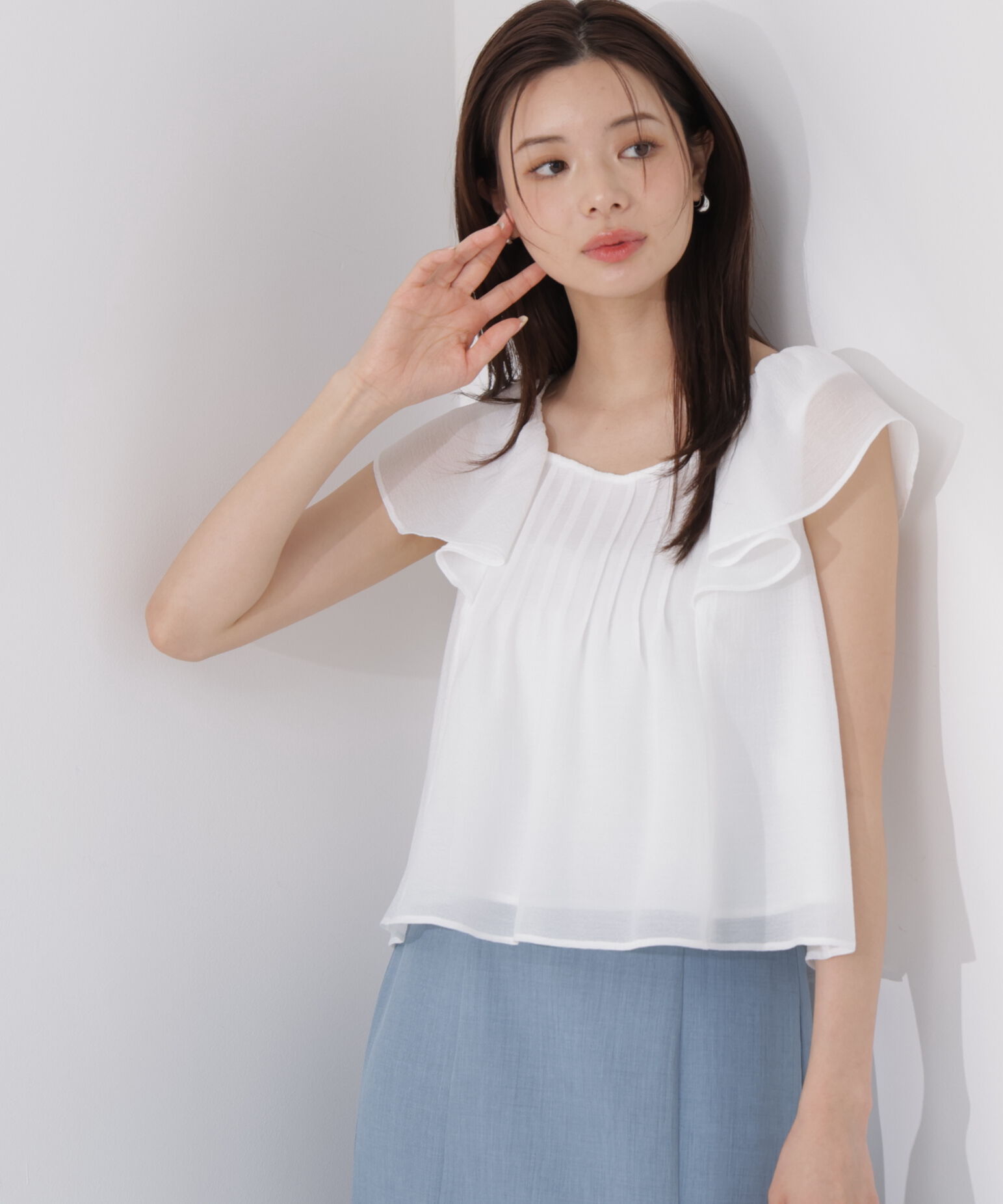 PROPORTION BODY DRESSING「ラッフルスリーブブラウス」|シャツ・ブラウス|