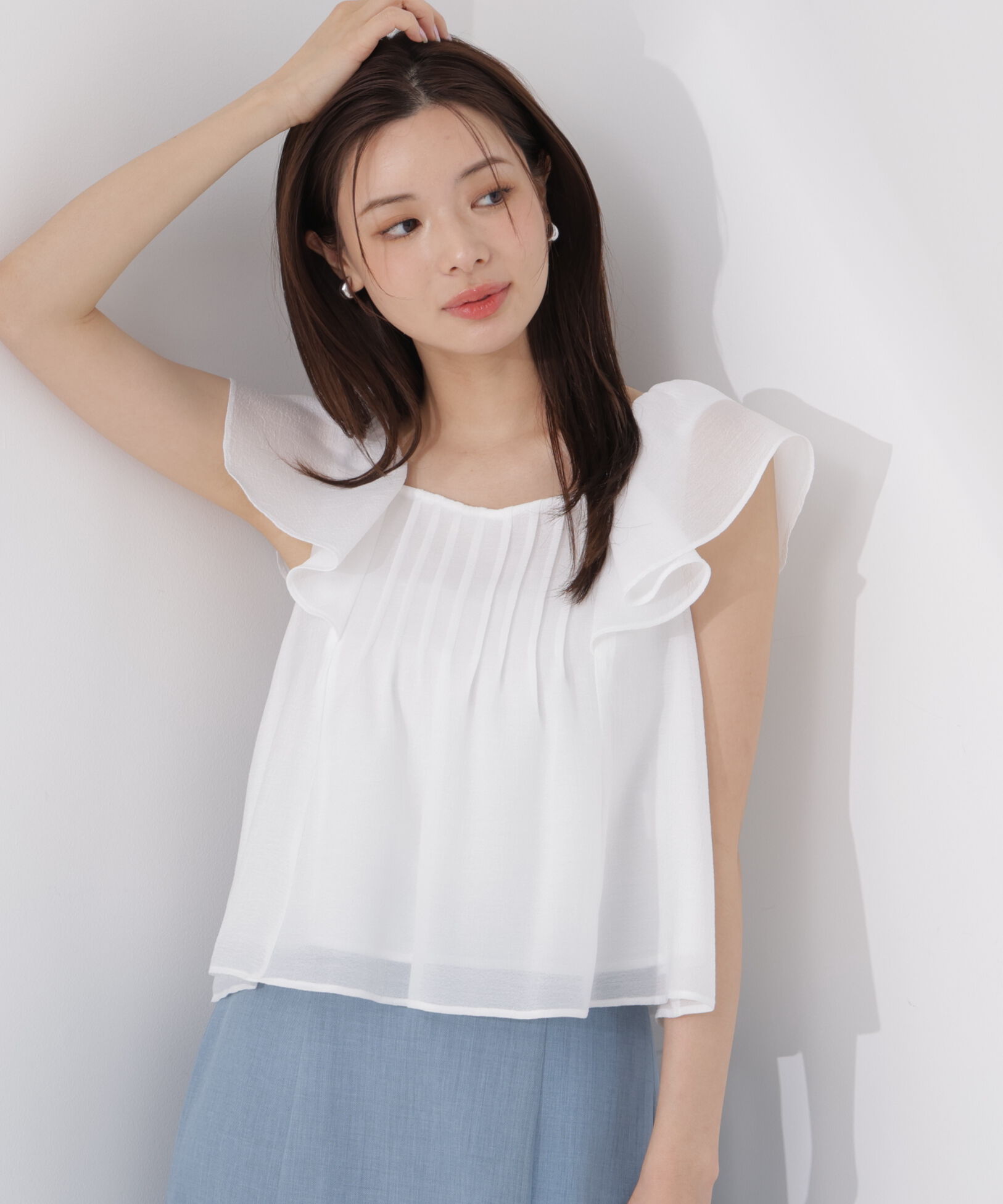 PROPORTION BODY DRESSING「ラッフルスリーブブラウス」|シャツ・ブラウス|
