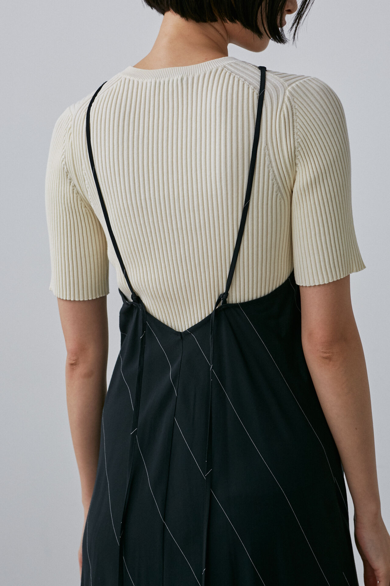 YLEVE 「YLEVE / RAYON ACETATE STRIPE OP」|ワンピース|