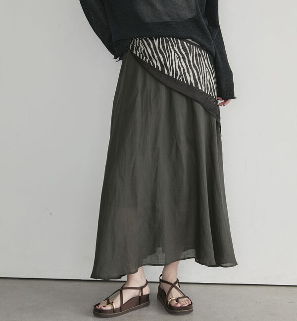 Doux archives「ラミーギャザースカート」|スカート|CHARCOAL GRAY