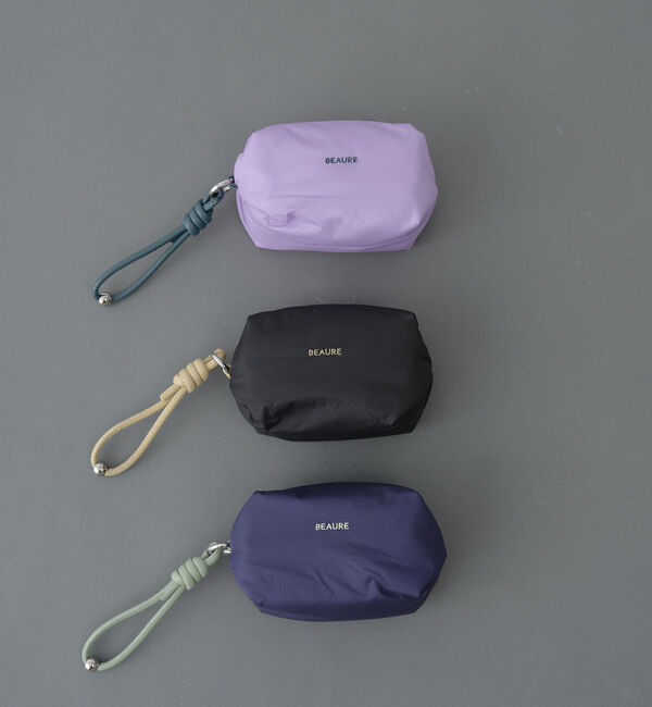 Doux archives「ＢＥＡＵＲＥ　ストラップ付き　ナイロン　バルーンポーチ」|その他|BLACK