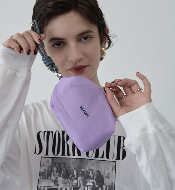 Doux archives「ＢＥＡＵＲＥ　ストラップ付き　ナイロン　バルーンポーチ」|その他|LAVENDER