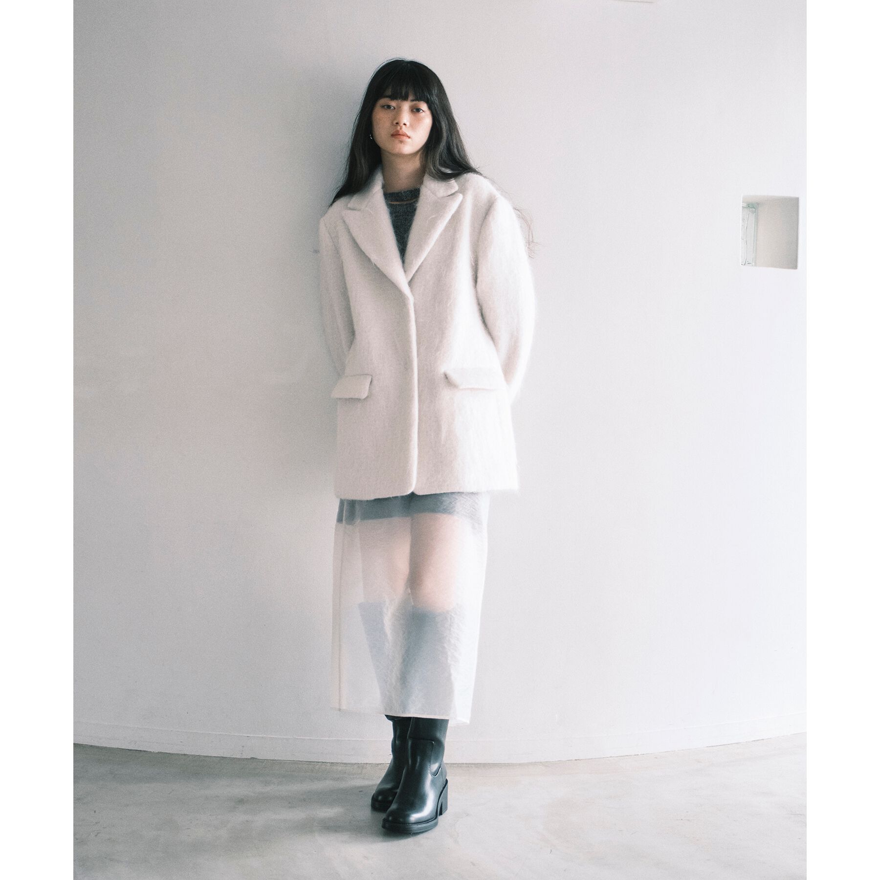 CODE A「shaggy jacket coat」|チェスターコート|