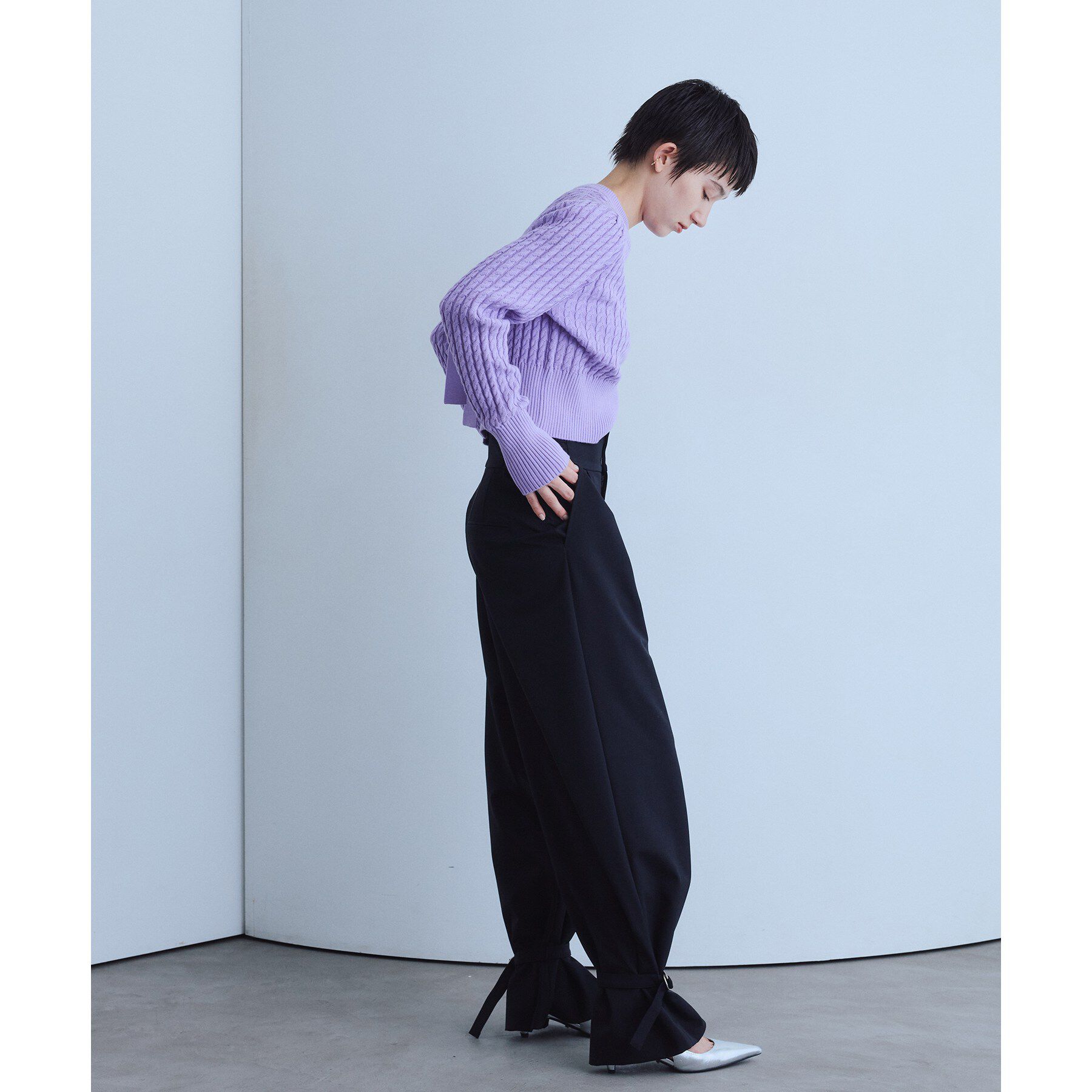 CODE A「cable open back knit」|ニット・セーター|