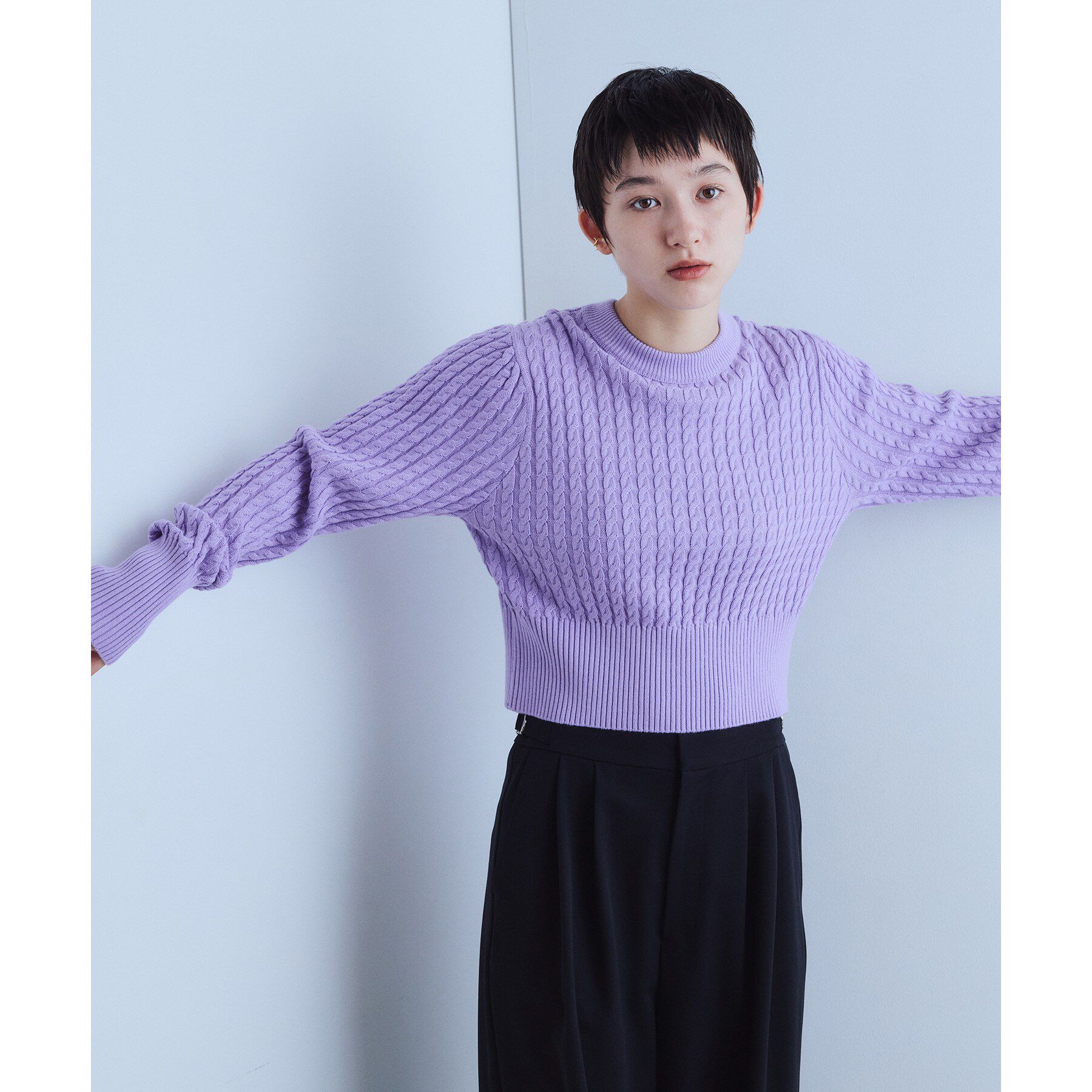 CODE A「cable open back knit」|ニット・セーター|
