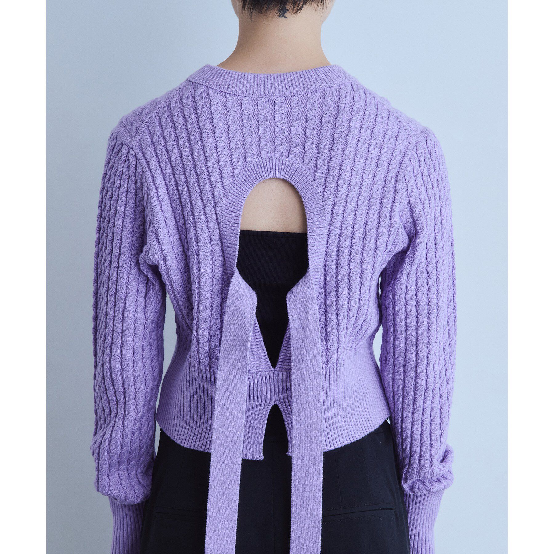 CODE A「cable open back knit」|ニット・セーター|