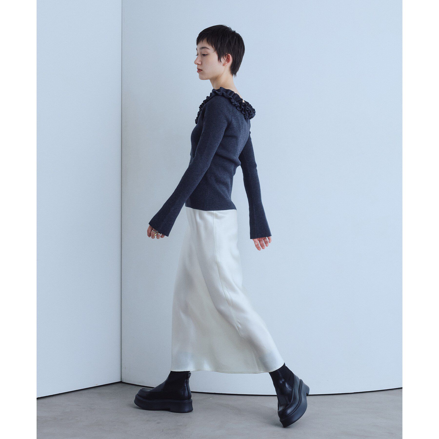 CODE A「frill frame knit」|ニット・セーター|