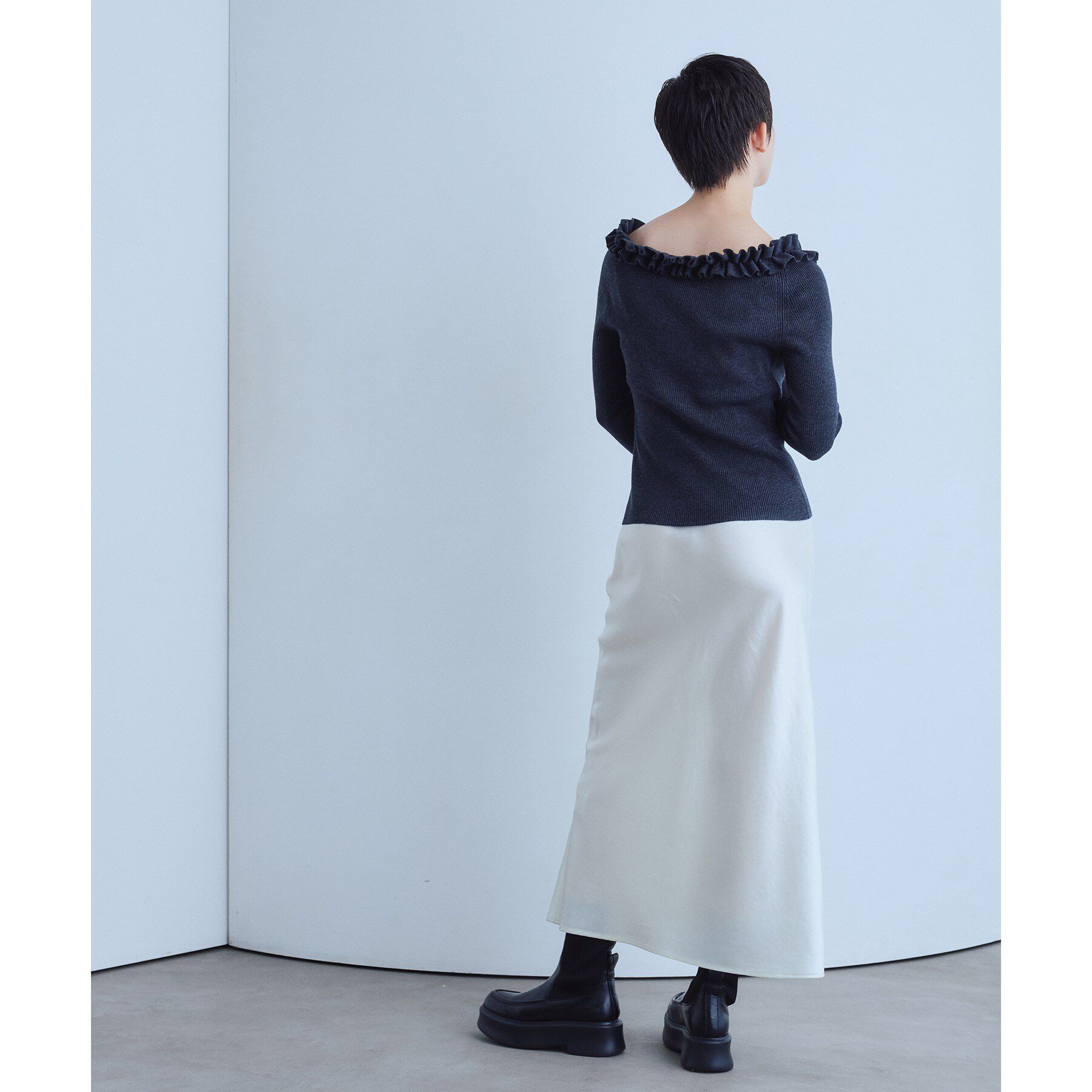 CODE A「frill frame knit」|ニット・セーター|
