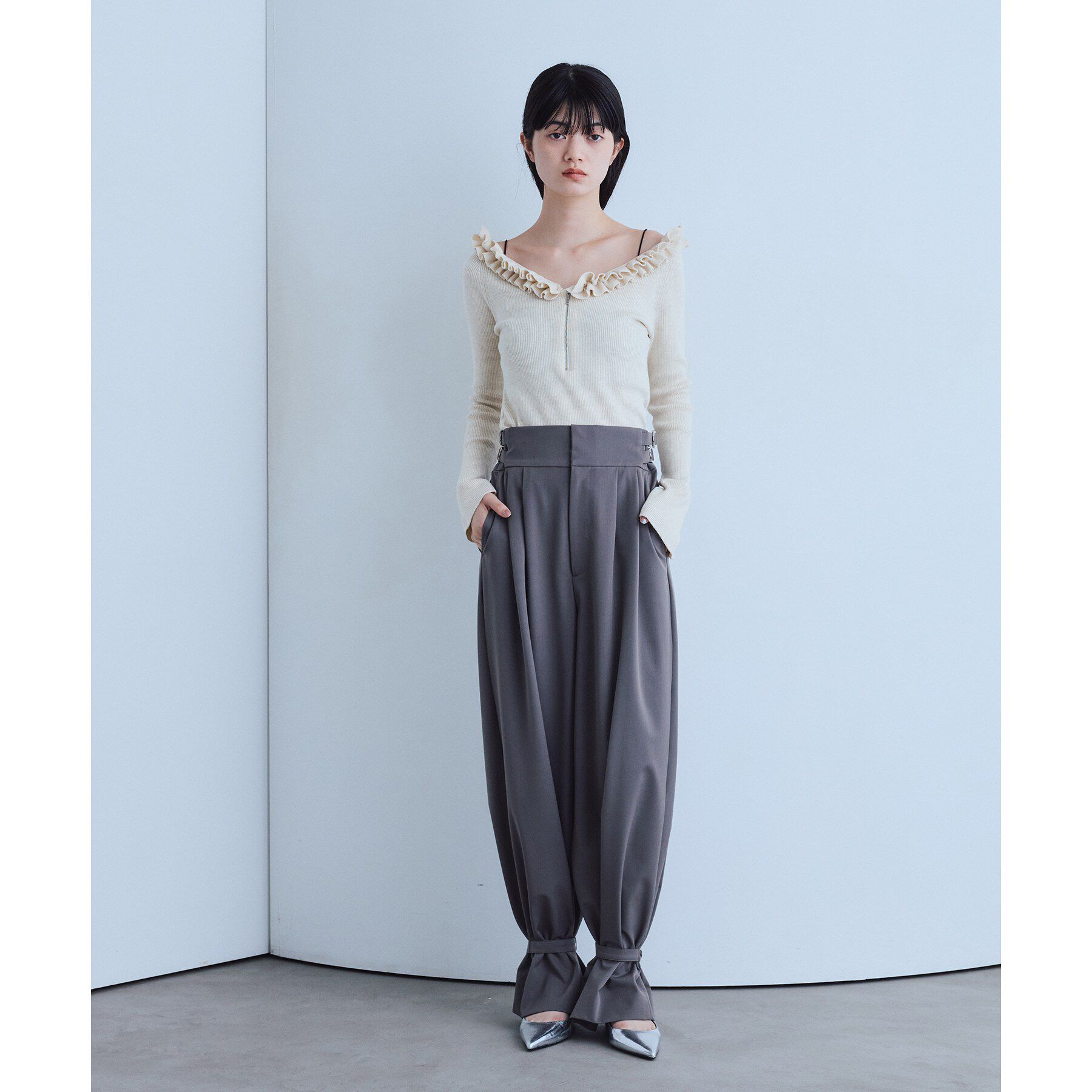 CODE A「frill frame knit」|ニット・セーター|
