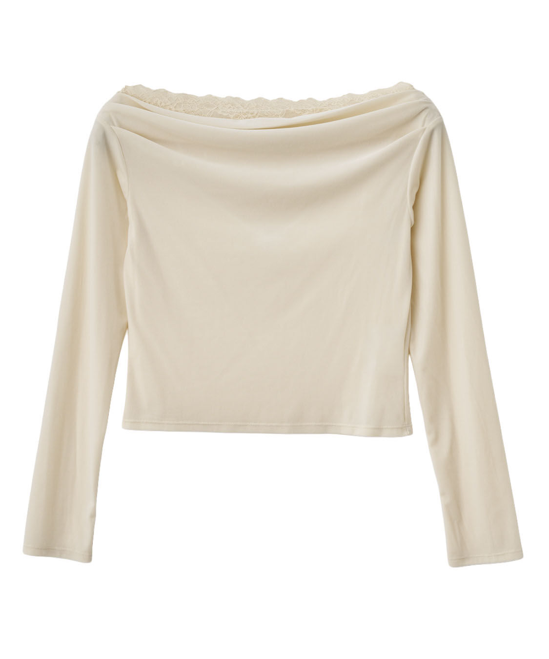 COCO DEAL「ベロアレースオフショルトップス」|Tシャツ・カットソー|