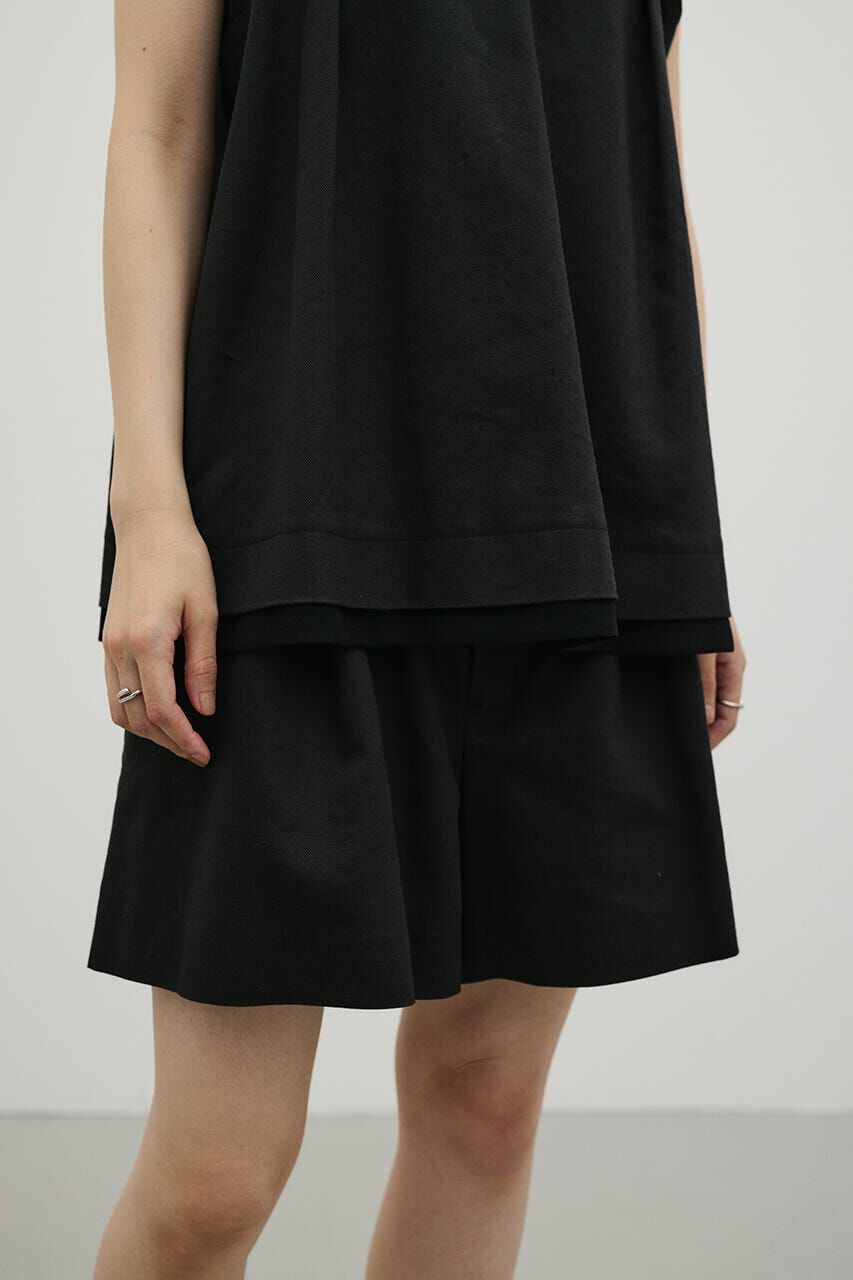 STYLEMIXER「リネンミックスフレアショートパンツ」|スカート|