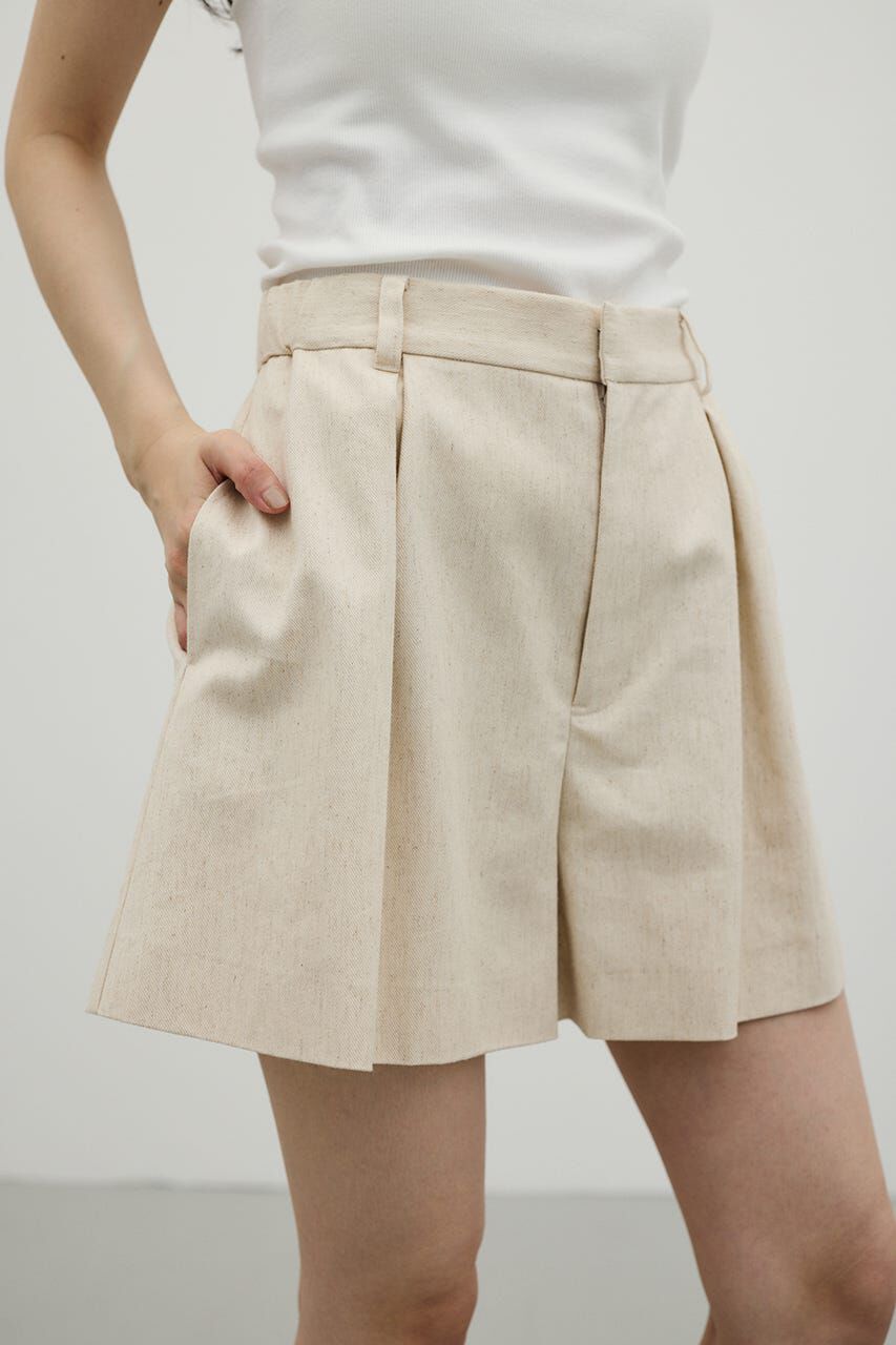 STYLEMIXER「リネンミックスフレアショートパンツ」|スカート|