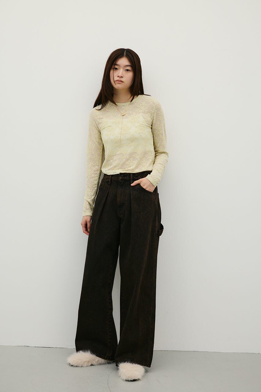 STYLEMIXER「ジャガードレースカットトップ」|Tシャツ・カットソー|