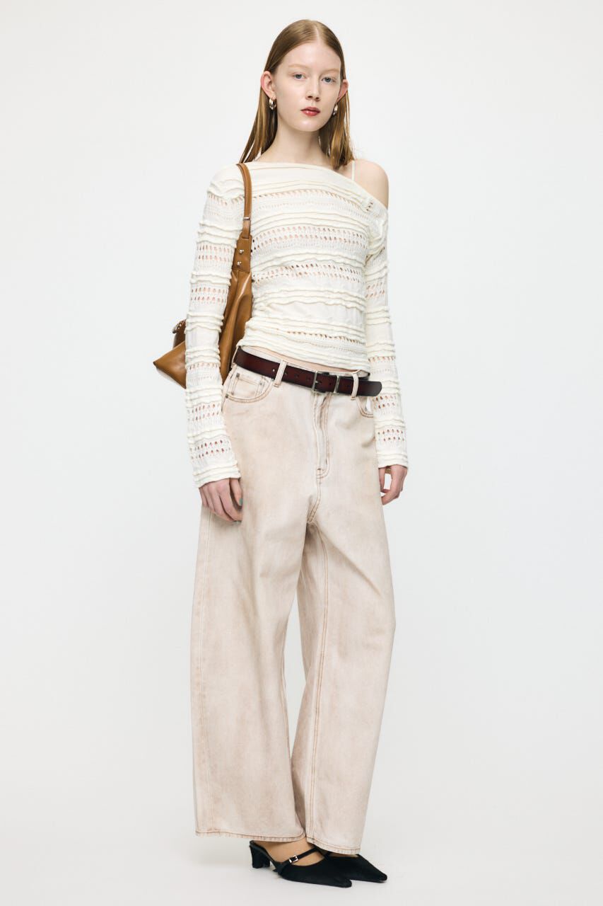 MOUSSY「DIRTY COCOON バギー」|デニム|