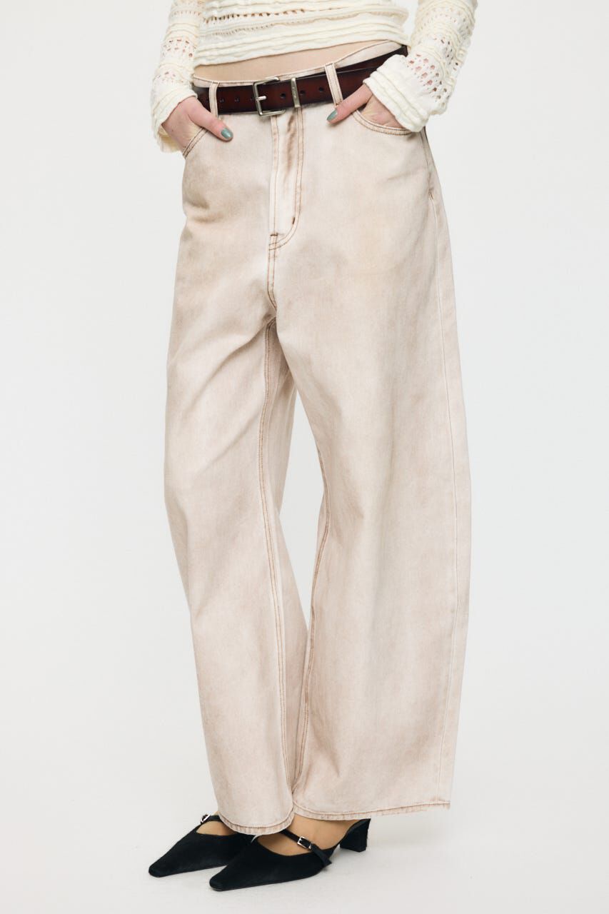 MOUSSY「DIRTY COCOON バギー」|デニム|