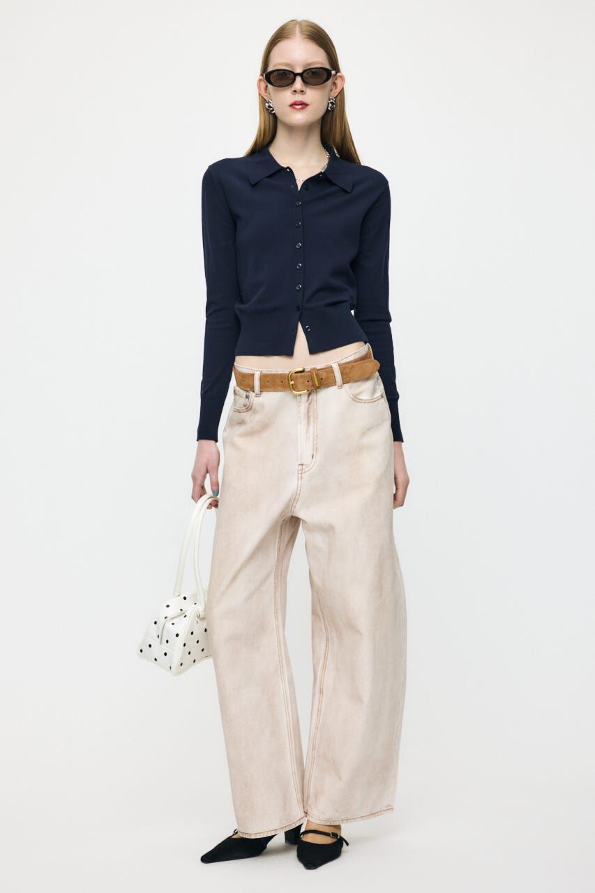 MOUSSY「DIRTY COCOON バギー」|デニム|