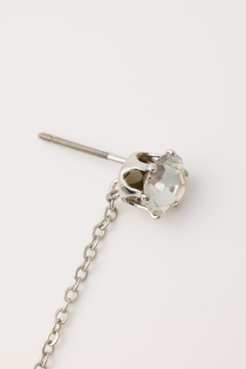 rienda「フェイクパールハンギングピアス」|ピアス|