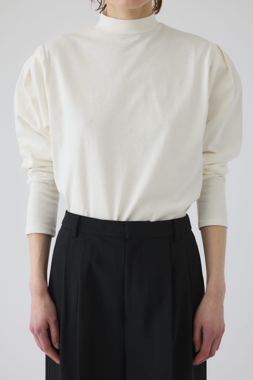 RIM.ARK 「Curved sleeve high collar tops」|Tシャツ・カットソー|