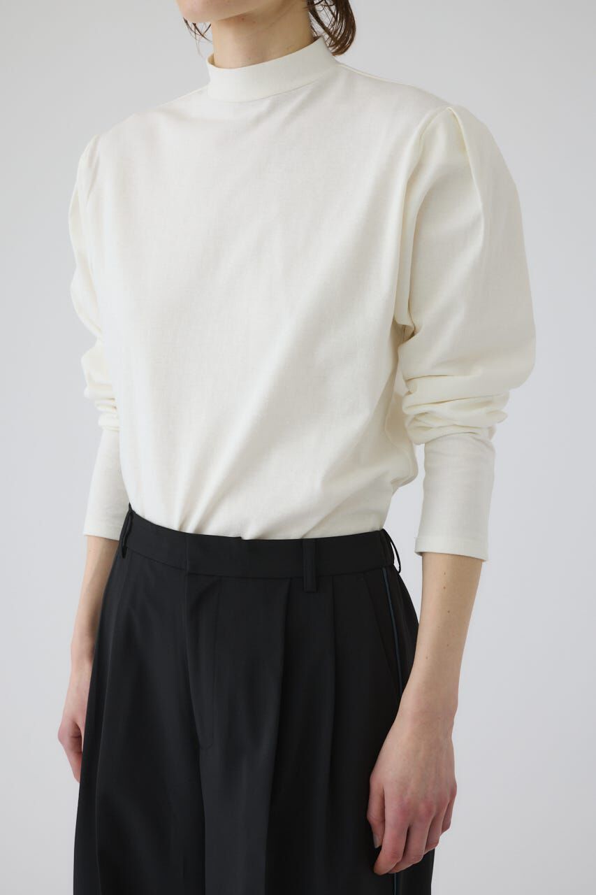 RIM.ARK 「Curved sleeve high collar tops」|Tシャツ・カットソー|