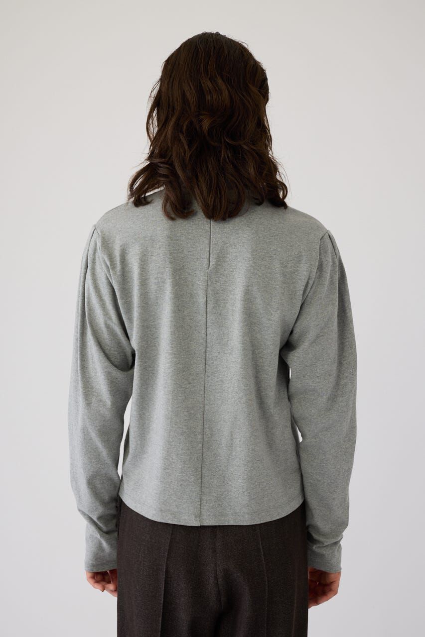 RIM.ARK 「Curved sleeve high collar tops」|Tシャツ・カットソー|