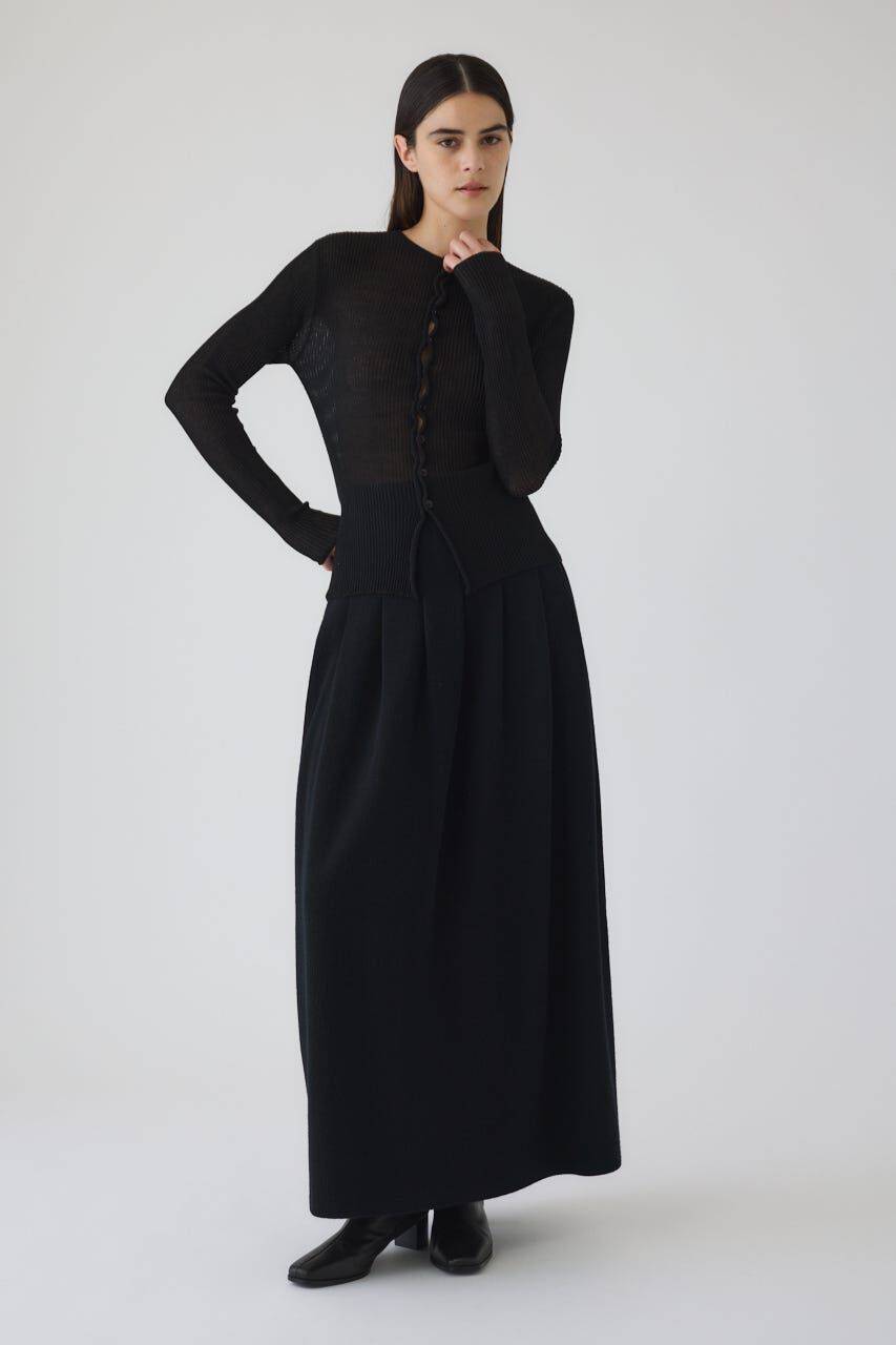 RIM.ARK 「High waist bomber knit SK」|スカート|