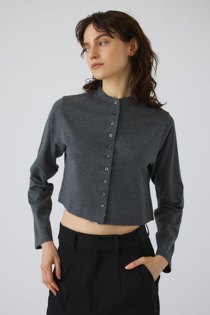 RIM.ARK 「Neck darts cut long T/SH」|Tシャツ・カットソー|GRY
