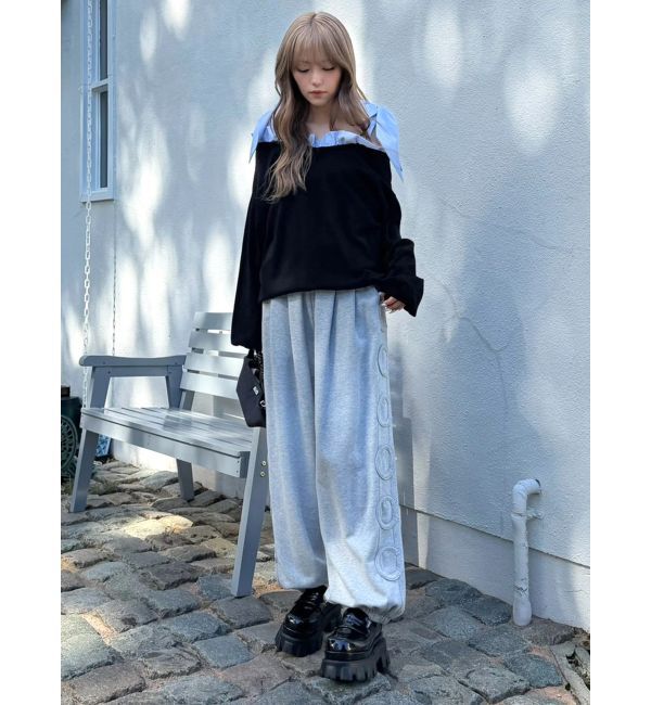CALNAMUR「ショルダーリボンニットトップス」|ニット・セーター|