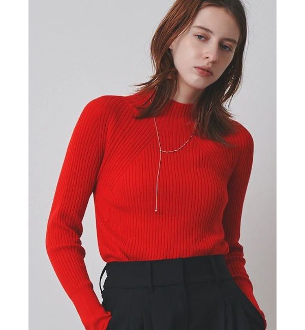 ELENDEEK「HIGH NECK WIDE RIB KT」|ニット・セーター|