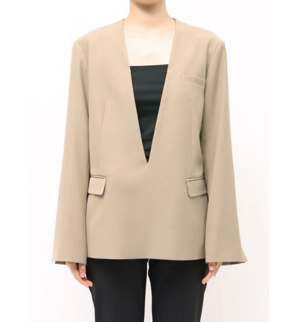ELENDEEK「【Kaori Iseki&times;ELENDEEK】DEEP V-NECK JK PO」|テーラードジャケット|