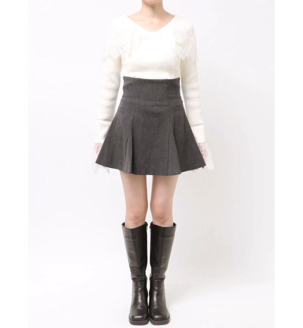 MERCURYDUO「【セットアップ着用可】バックZIPミニスカパン」|スカート|
