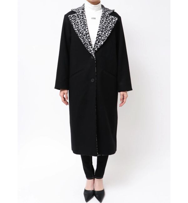 GYDA「leopard slim longコート」|ダウン|