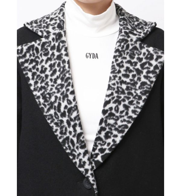 GYDA「leopard slim longコート」|ダウン|