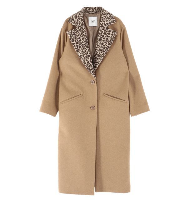 GYDA「leopard slim longコート」|ダウン|
