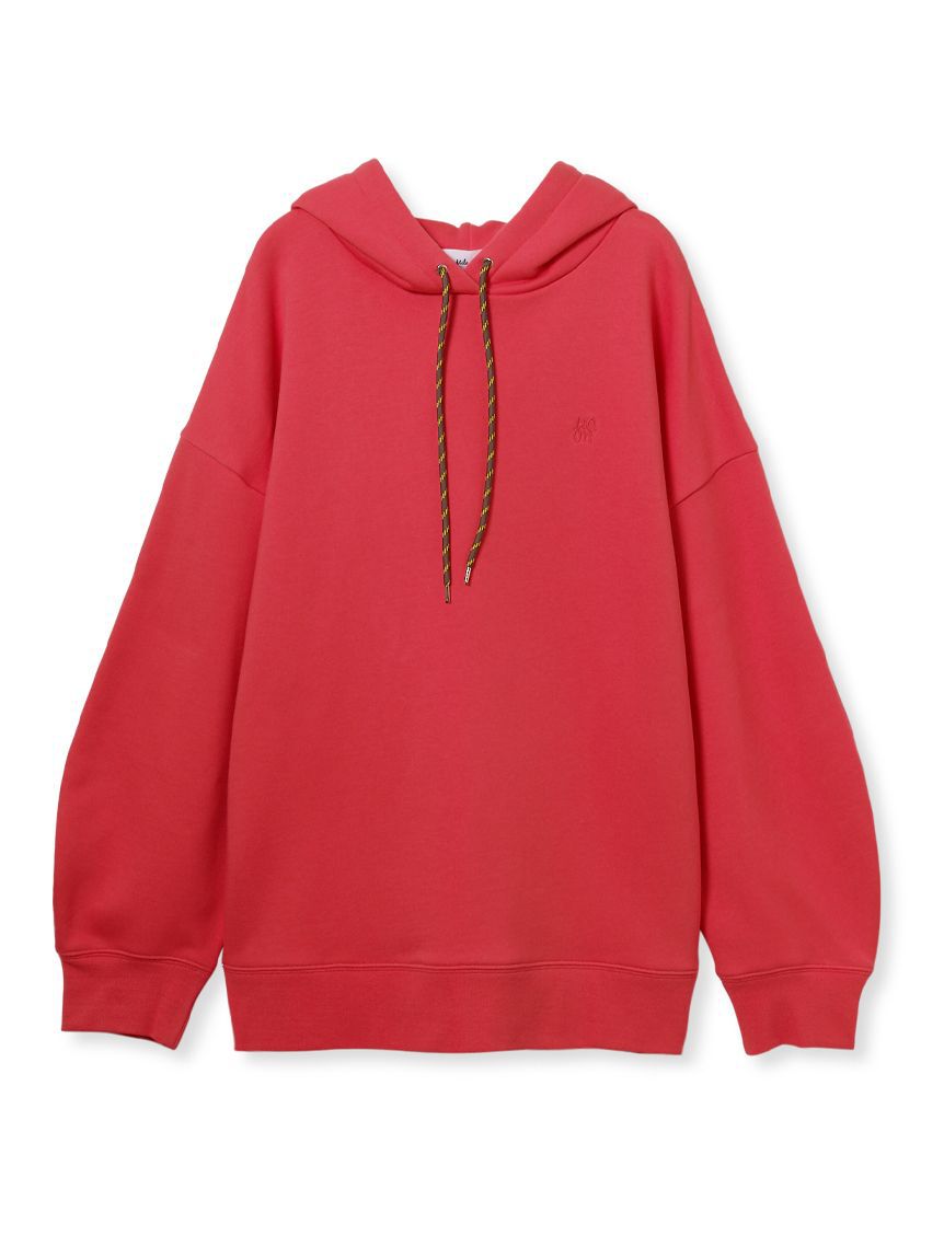 Mila Owen「フォルムスリーブ裏起毛フーディー」|パーカー|RED