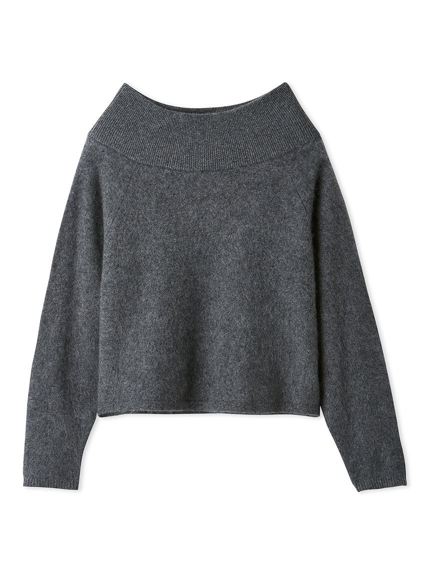 Mila Owen「wool100％ミンクタッチオフショルニット」|ニット・セーター|GRY