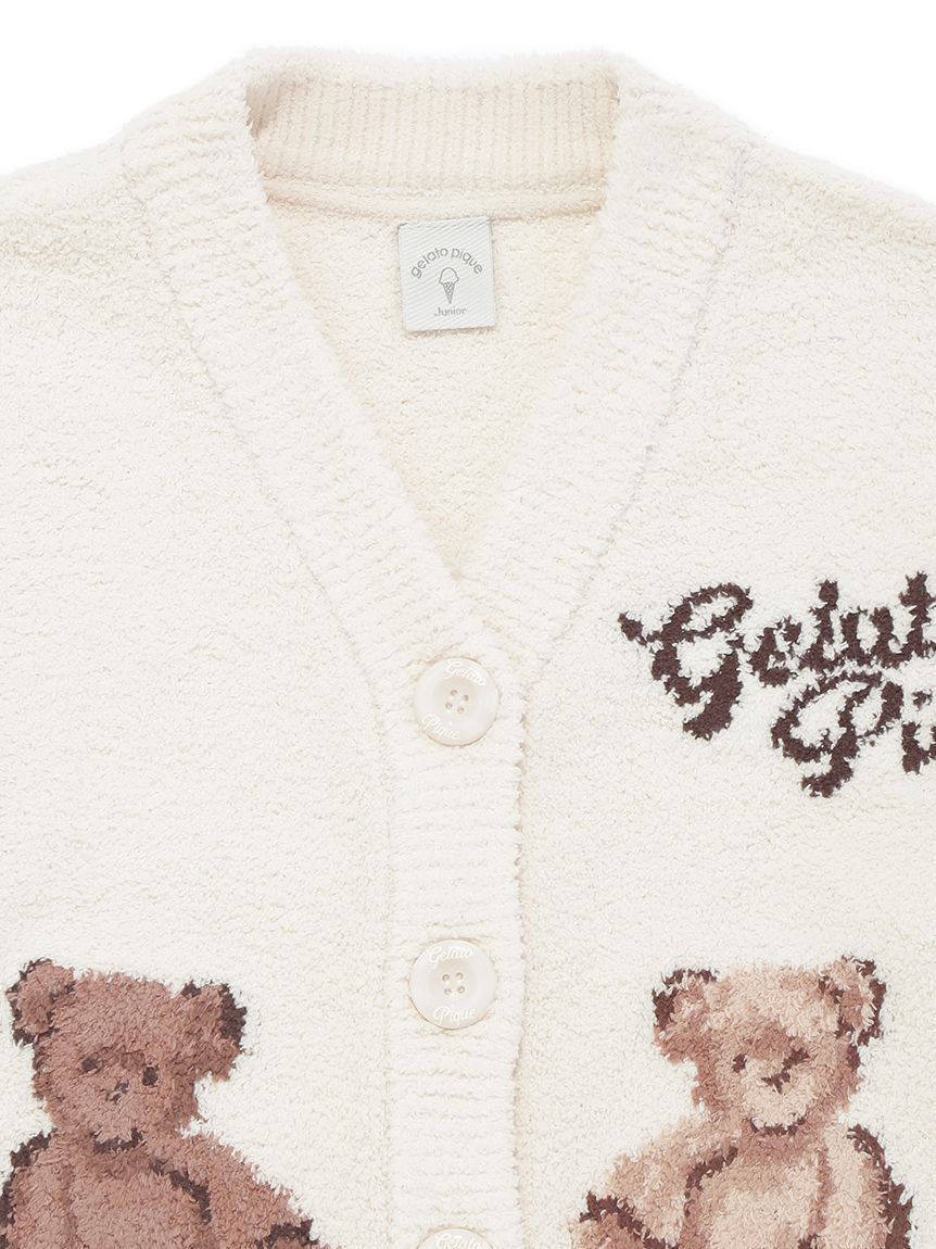 GELATO PIQUE KIDS & BABY「【JUNIOR】ベビモコベアジャガードカーディガン&ショートパンツセット」|ルームウェア|