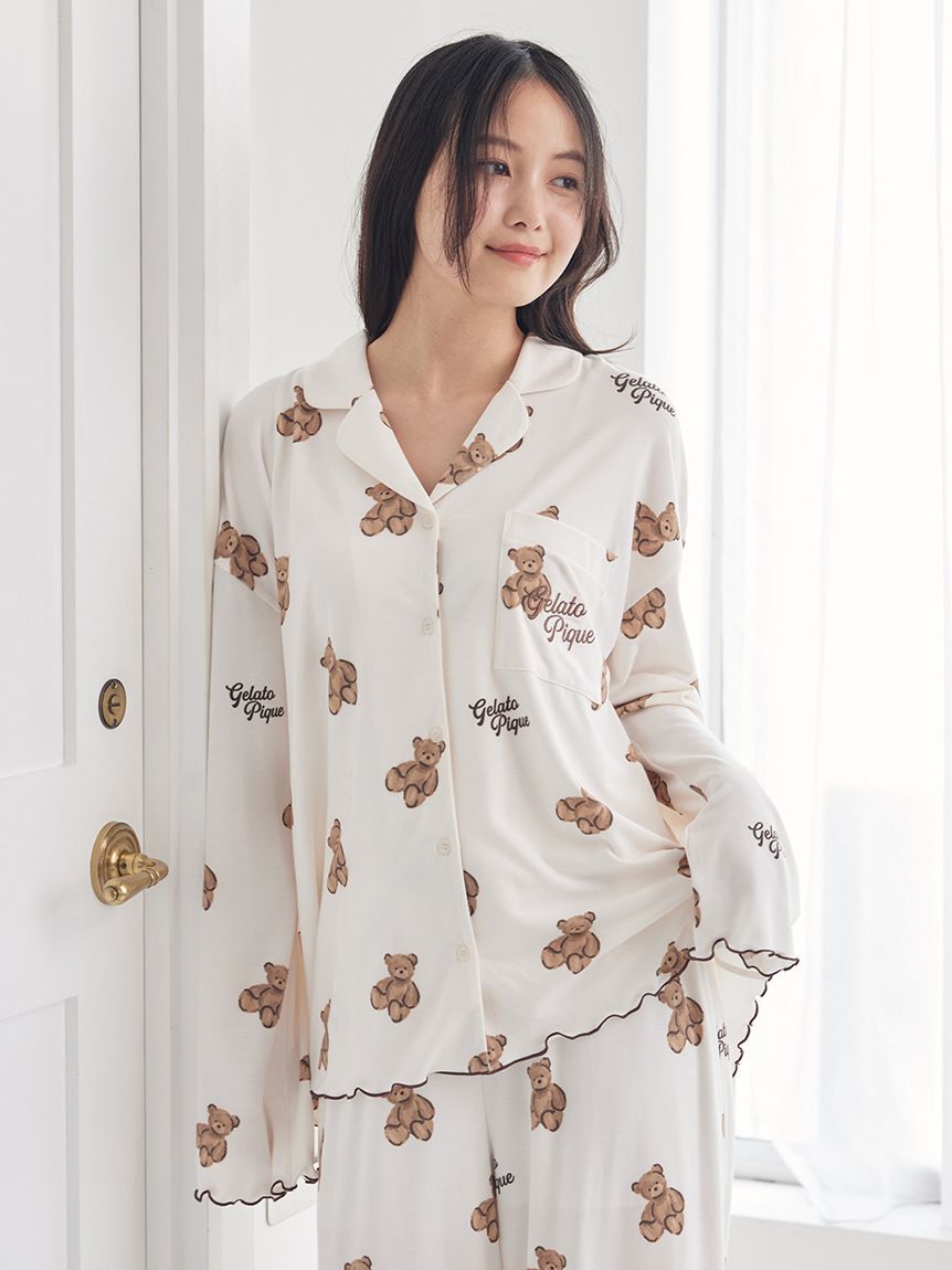 gelato pique「ベア柄シャツ」|ルームウェア|