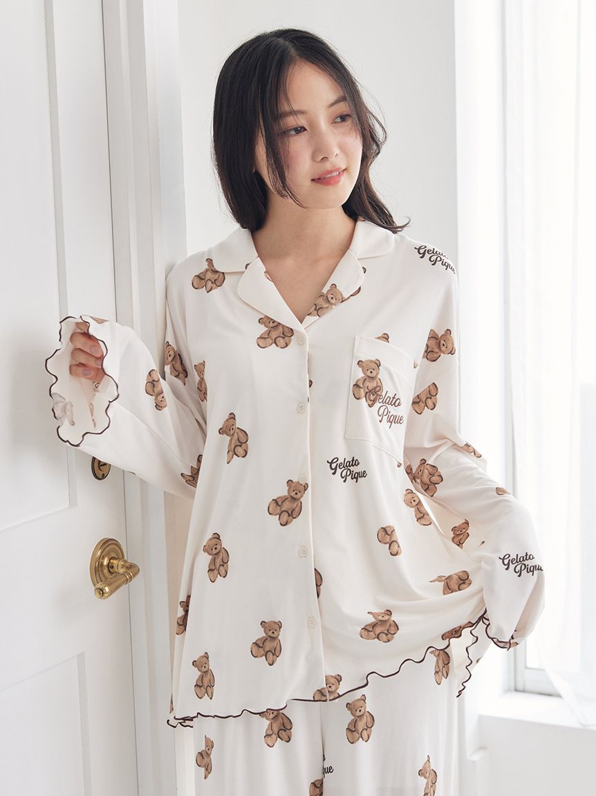 gelato pique「ベア柄シャツ」|ルームウェア|