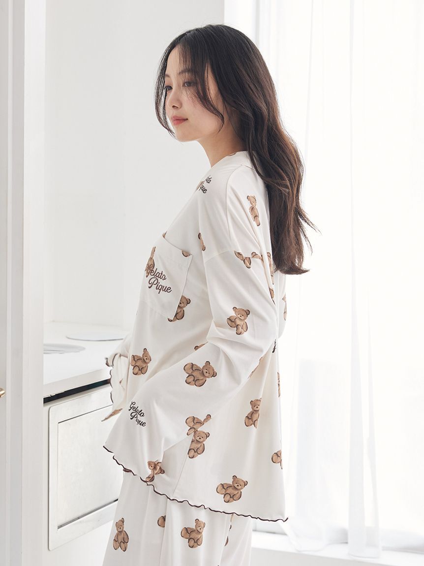 gelato pique「ベア柄シャツ」|ルームウェア|