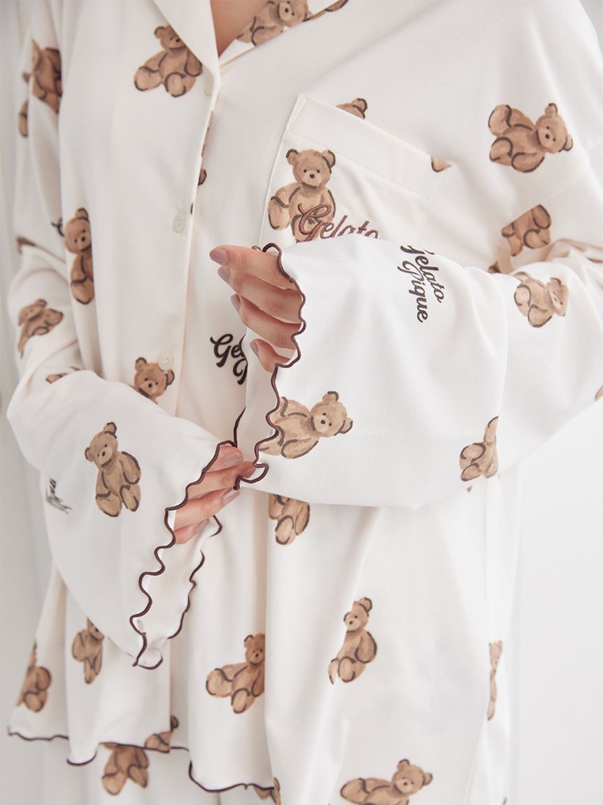 gelato pique「ベア柄シャツ」|ルームウェア|