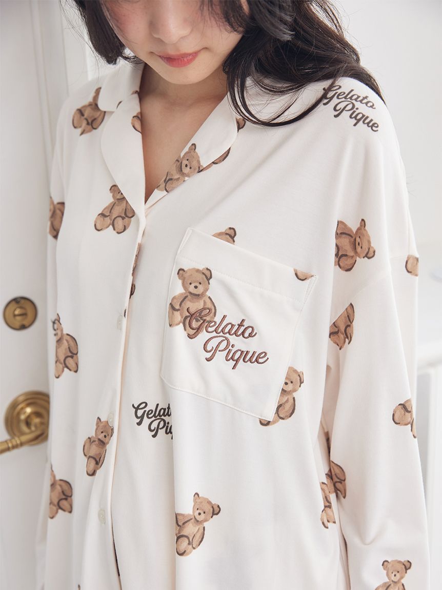 gelato pique「ベア柄シャツ」|ルームウェア|