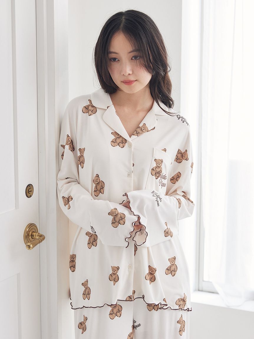 gelato pique「ベア柄シャツ」|ルームウェア|